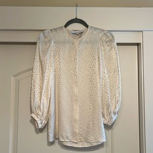 NWOT | Hunter Bell | Finely Leopard Silk Blouse (XS)